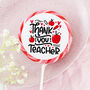 Red Apple Thank You Teacher Giant Lollipop, thumbnail 1 of 3