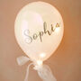 Personalised Name Hanging LED Pearlescent Balloon Light, thumbnail 2 of 2