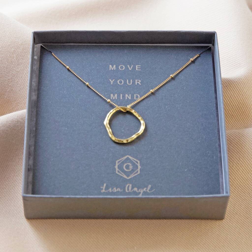 Carly Rowena Organic Shape Hoop Necklace By Lisa Angel ...