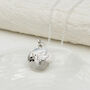 Memorial Ashes Silver Dove Locket Necklace, thumbnail 2 of 6