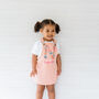 Personalised Initial Dusty Pink Girls Dress, thumbnail 2 of 10