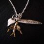 Sterling Silver Come Fly With Me Charms Necklace, thumbnail 2 of 4