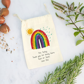 'Rainbow' Teacher Gift Bag With Seeds, 2 of 2