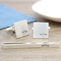Personalised Moustache Cufflinks And Tie Clip Set, thumbnail 10 of 11