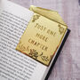 'Just One More Chapter' Brass Bookmark, thumbnail 3 of 6