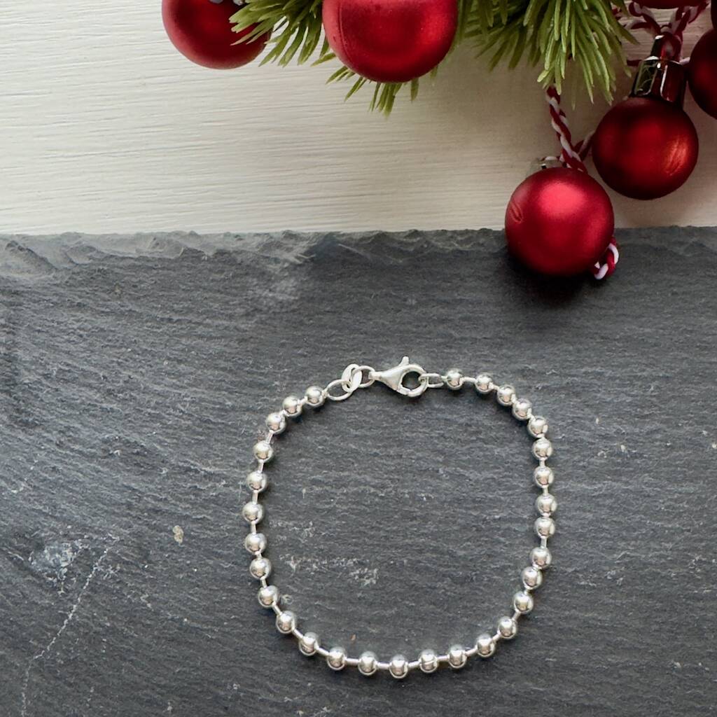 Ball Bracelet In Sterling Silver, 1 of 4