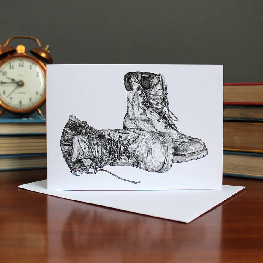 Walking Boots Card By Wit & Wisdom