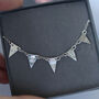 Personalised Silver Bunting Necklace, thumbnail 8 of 10