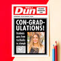 Personalised Newspaper Graduation Card, thumbnail 1 of 3