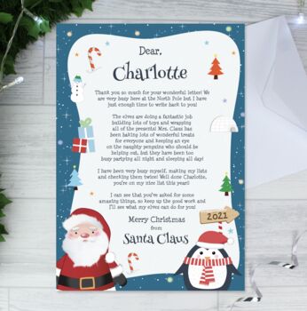 Personalised Childs Christmas Letter, 3 of 4