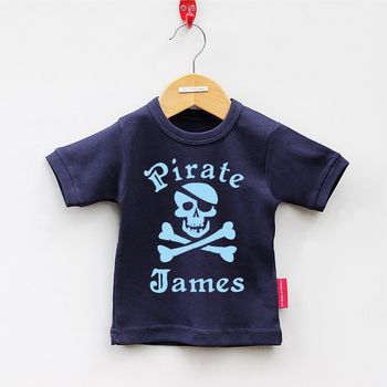 Personalised Pirate Short Sleeved T Shirt, 2 of 12