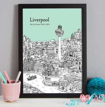 Personalised Liverpool Print, 8 of 10