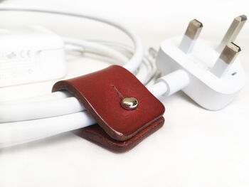 Leather Cable And Headphone Tidy Letterbox Gift Set, 9 of 9
