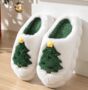 Cosy Christmas Tree Slippers, thumbnail 1 of 4