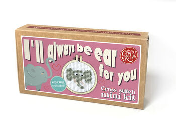 I'll Always Be Ear For You Mini Matchbox Cross Stitch Kit, 5 of 7
