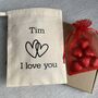 Personalised Valentine's Day Heart Chocolates Bag, thumbnail 1 of 5