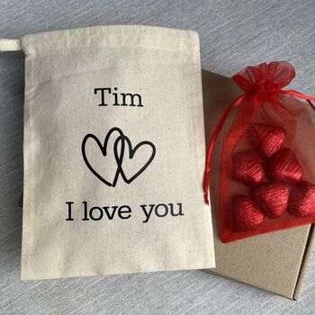 Personalised Mother's Day Heart Chocolates Bag, 2 of 5