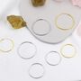 Sterling Silver Extra Skinny Large Infinity Hoops, thumbnail 5 of 12