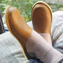 Personalised Handmade Men's Leather Slippers, thumbnail 2 of 10
