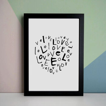 Personalised Love Print Gift, 2 of 6
