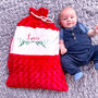 Personalised Botanical Plush Christmas Sack, thumbnail 2 of 3