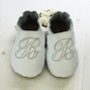 Personalised Iridescent Initial Christening Shoes, thumbnail 2 of 8