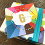 Colourful Cloud 6th Birthday Card, thumbnail 3 of 4