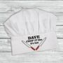 Personalised Chop It Like It's Hot Chef Hat, thumbnail 3 of 3