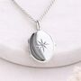 Personalised Sterling Silver Oval Star Locket, thumbnail 3 of 10