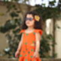Girls Tangerine Dream Dress, thumbnail 2 of 5