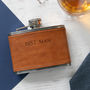 Personalised 4oz Leather Hip Flask, thumbnail 2 of 10