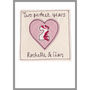 Personalised Wedding Anniversary Heart Card, thumbnail 12 of 12