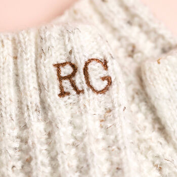 Personalised Embroidered Knitted Hand Warmers, 2 of 10