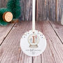 Personalised Baby’s First Christmas Gift Ceramic Ornament, thumbnail 5 of 7