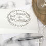 Personalised Silver Garland Be My Godmother Card, thumbnail 6 of 8