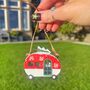 Christmas Caravan Hanging Decoration, thumbnail 1 of 3