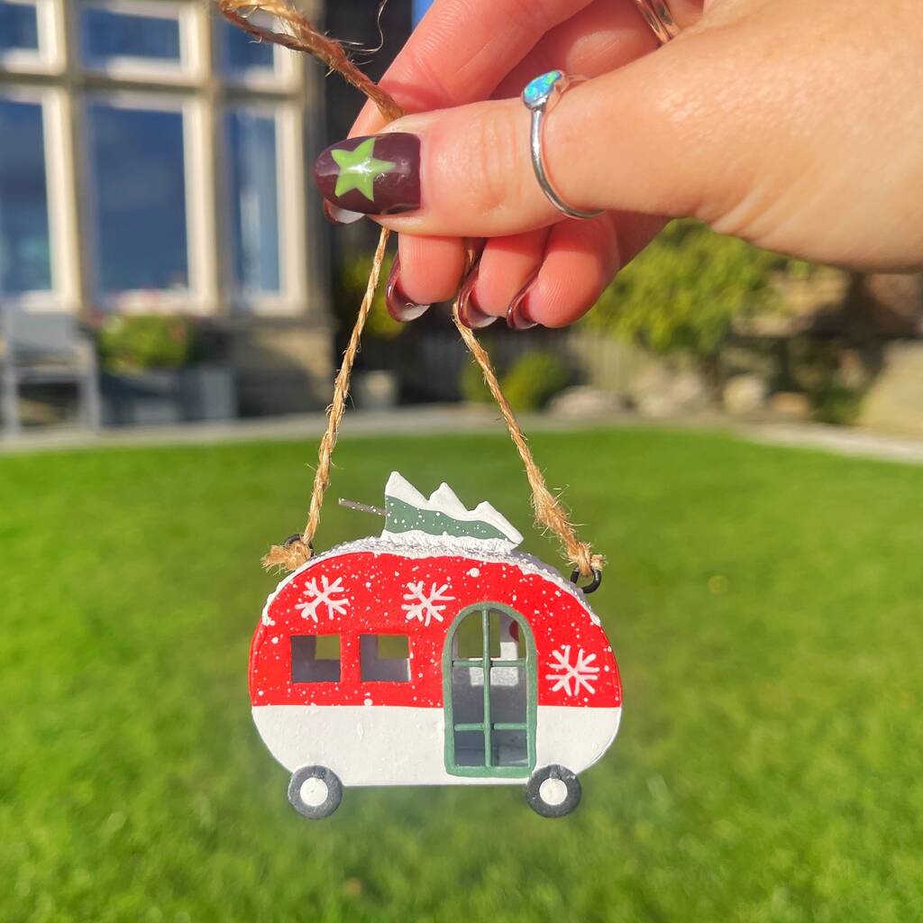 Christmas Caravan Hanging Decoration, 1 of 3