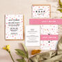Bright Pink Confetti Wedding Invitation, thumbnail 1 of 5