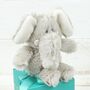 Mini Elephant Soft Toy, Personalised Heart, Boxed, thumbnail 2 of 5
