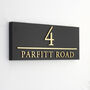 Personalised House Sign With Parallel Line, thumbnail 3 of 7