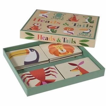 Animal Puzzle Heads And Tails Game Stocking Filler, 3 of 5