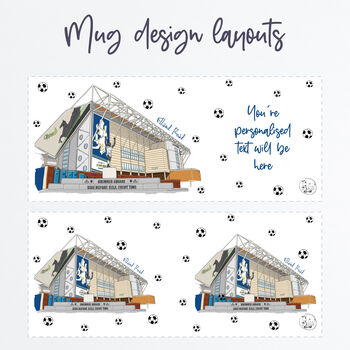 Personalised Leeds Utd Mug, Elland Road Stadium, 7 of 9