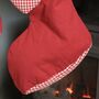Red Gingham Heart Christmas Stocking, thumbnail 6 of 6
