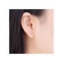 Gold Evil Eye Stud Earrings, Evil Eye Cz Studs, Dainty Minimalistic Earrings, thumbnail 2 of 7