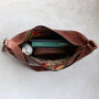 Leather Crescent Crossbody Shoulder Bag, thumbnail 6 of 10