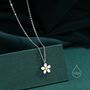 Tiny Little Daisy Flower Pendant Necklace, thumbnail 4 of 10