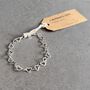 Mother’s Love Sterling Silver Linked Hearts Bracelet, thumbnail 1 of 5