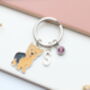 Personalised Yorkshire Terrier Keyring, thumbnail 3 of 9