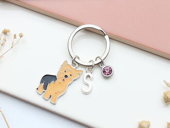 Personalised Yorkshire Terrier Keyring, 3 of 9