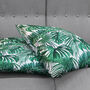 Tropical Eucalyptus Green Leaves Cushion Cover, thumbnail 4 of 7